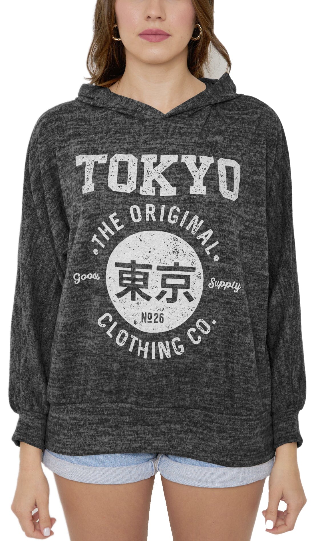 Sweat-Pull Style Oversize imprimé avec Capuche sweat-pull