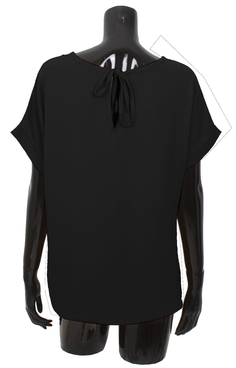 Chemisier mousseline dos noué haut