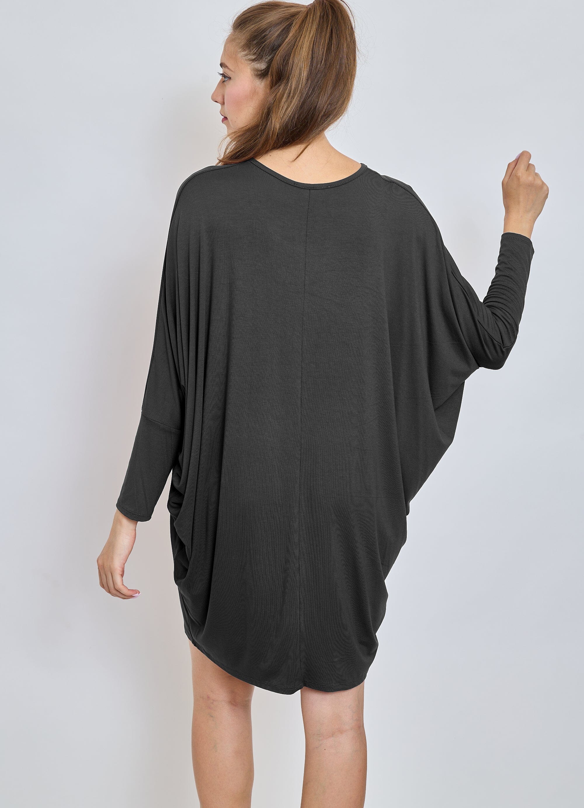 Tunique Robe Manche Longue Oversize Taille Unique - Femme Robe