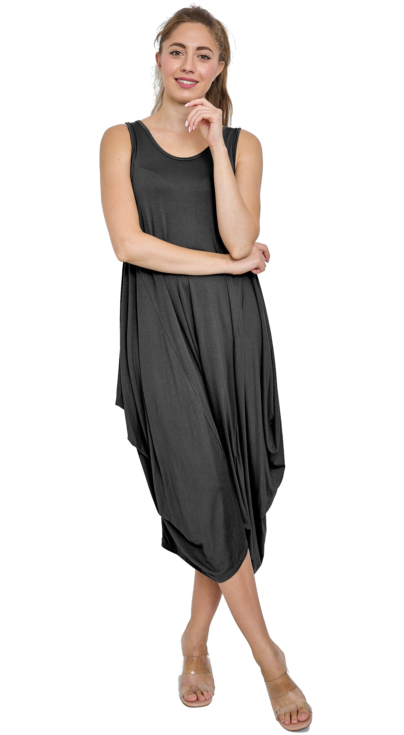 Robe débardeur longue style Oversize Robe