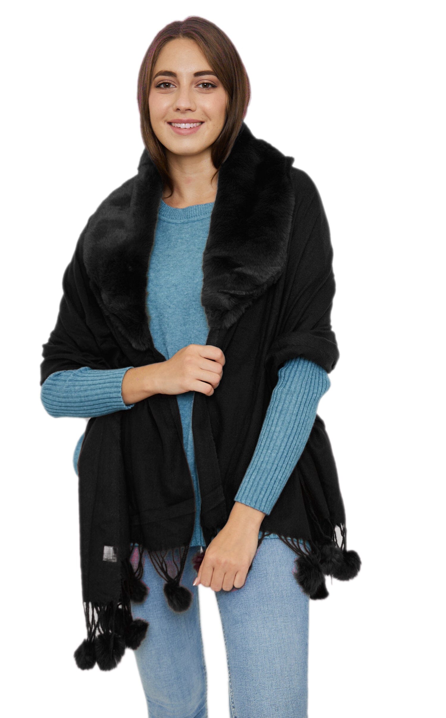 Etole fourrure femme foulard