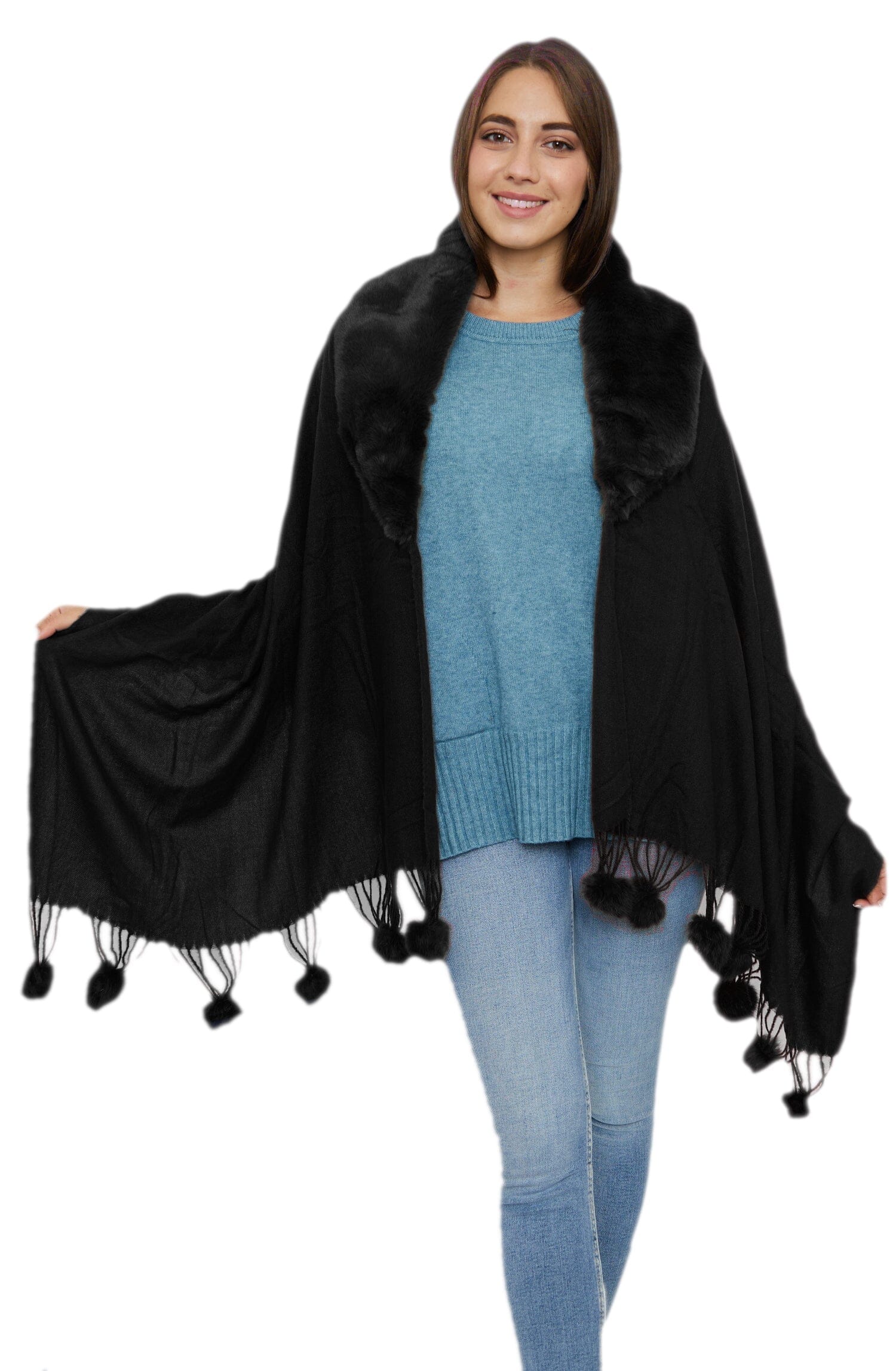 Etole fourrure femme foulard