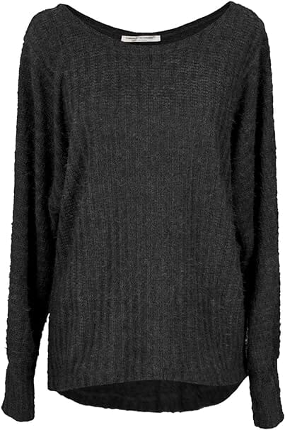 Pull Noir femme sweat-pull