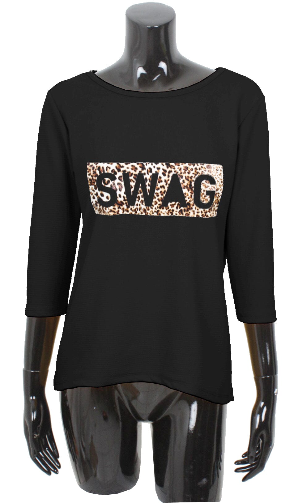 T shirt imprimé manches 3/4 haut