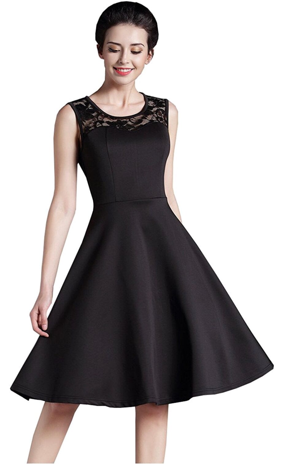 Robe Dentelle Fermeture Dos Zip Robe