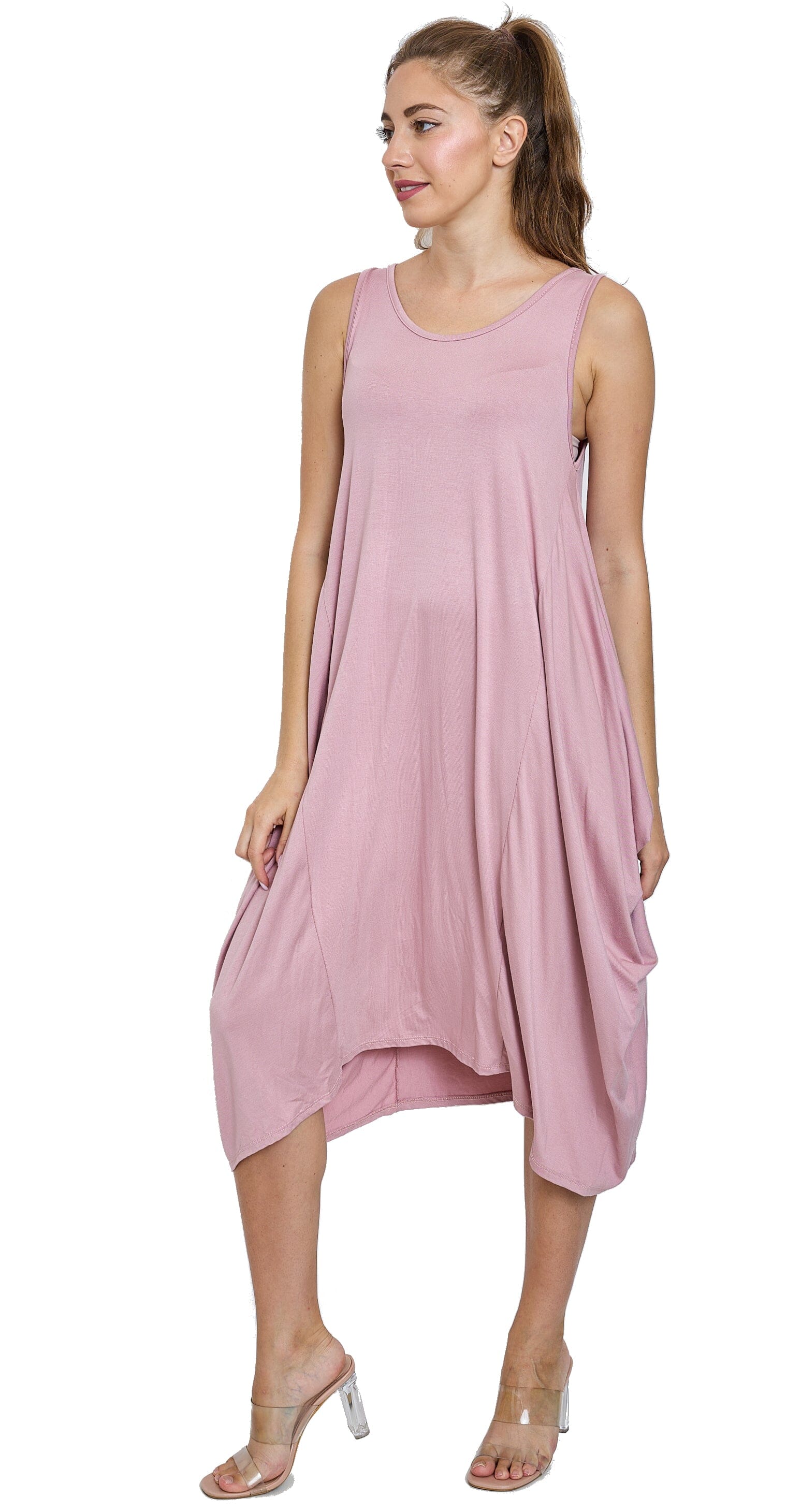 Robe débardeur longue style Oversize Robe