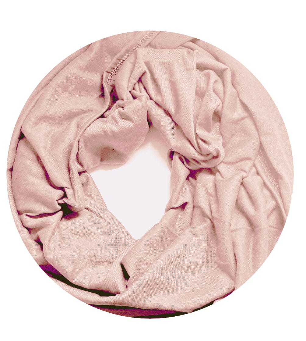 Écharpe Tube Unicolore Confortable Mode Mi-Saison foulard Rose