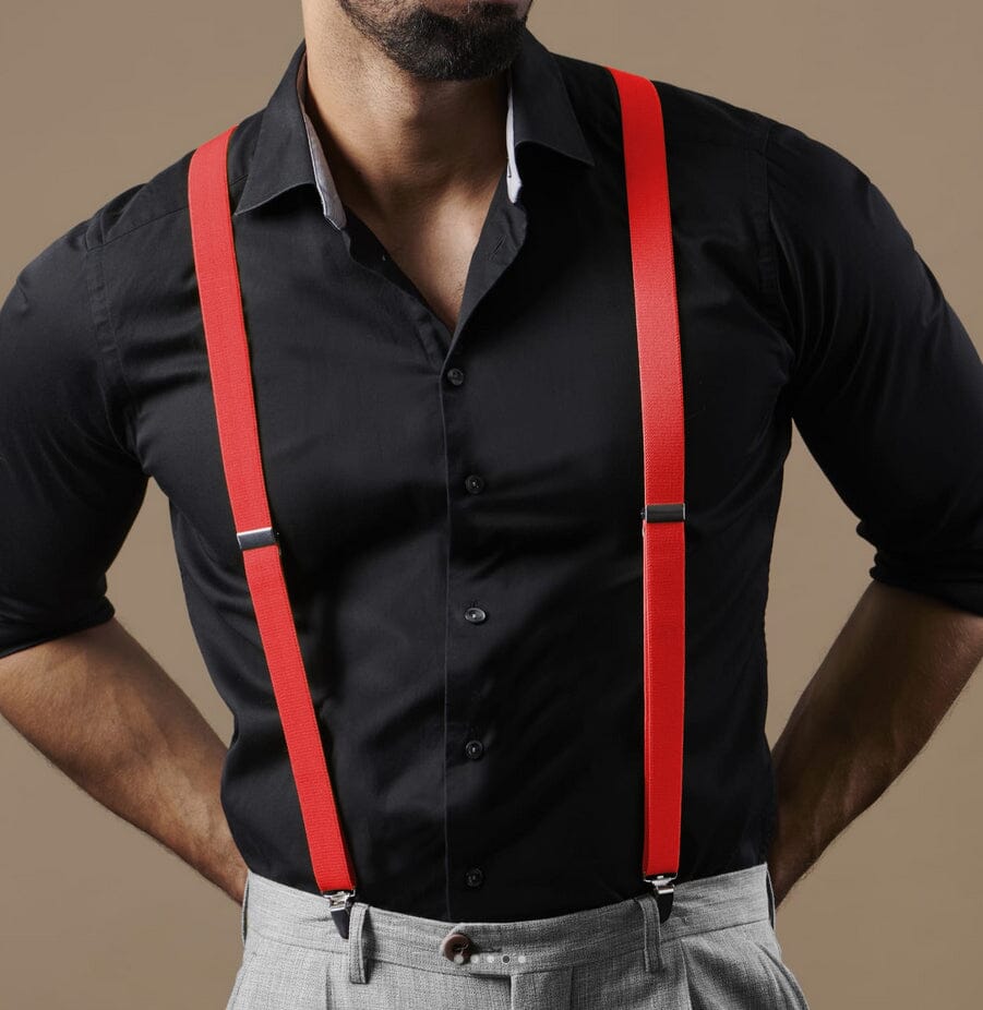 Bretelles élastiques Vintage Ajustables Made in France - Homme ceinture