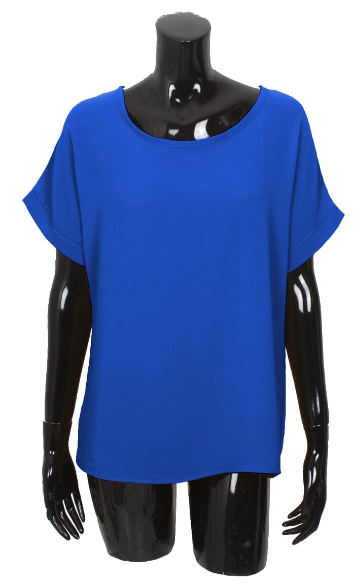 T shirt voile dos noué haut