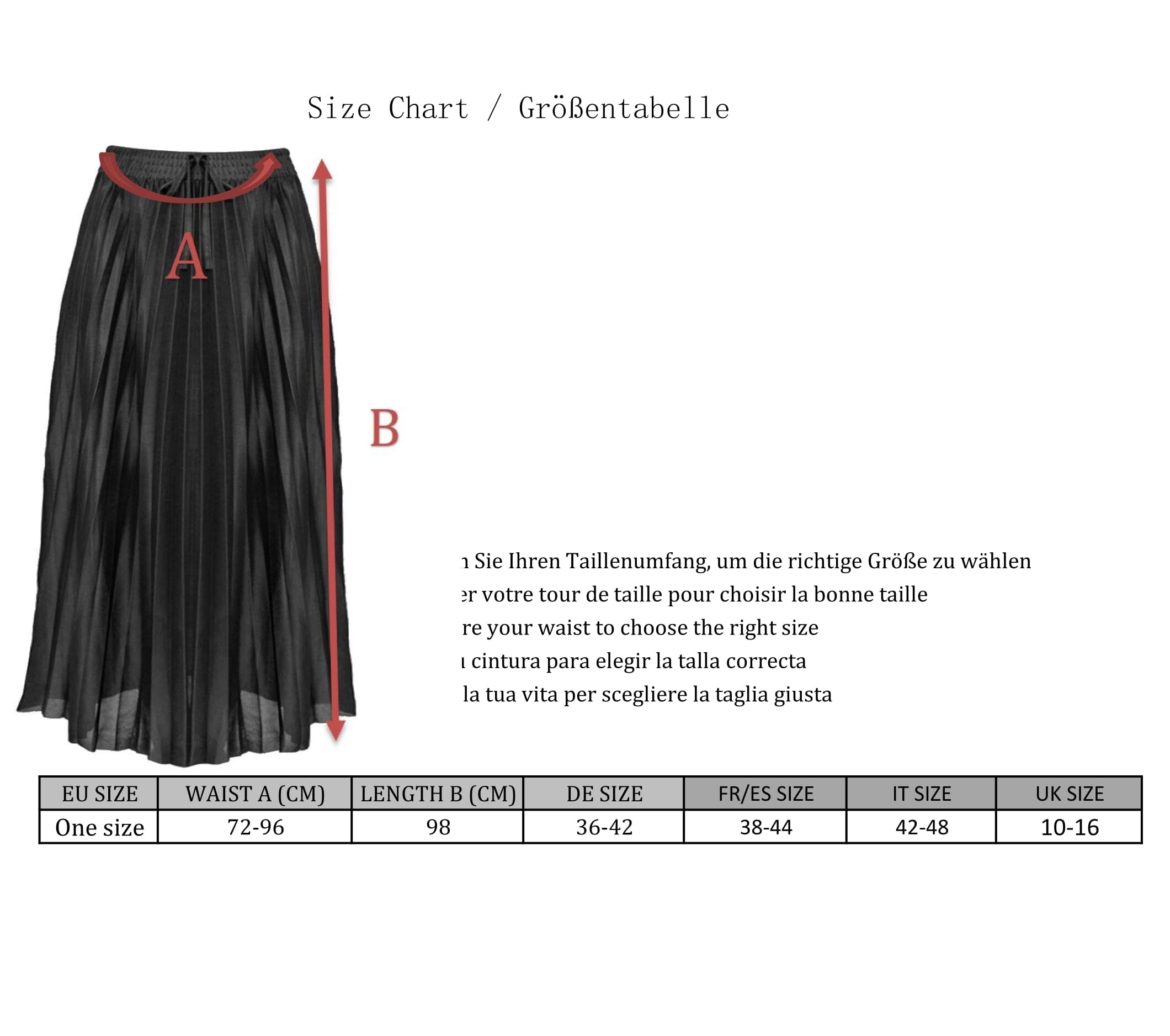 Jupe Longue Plissée à Effet Satin avec Taille Elastiquée (Mi-Transparent) jupe