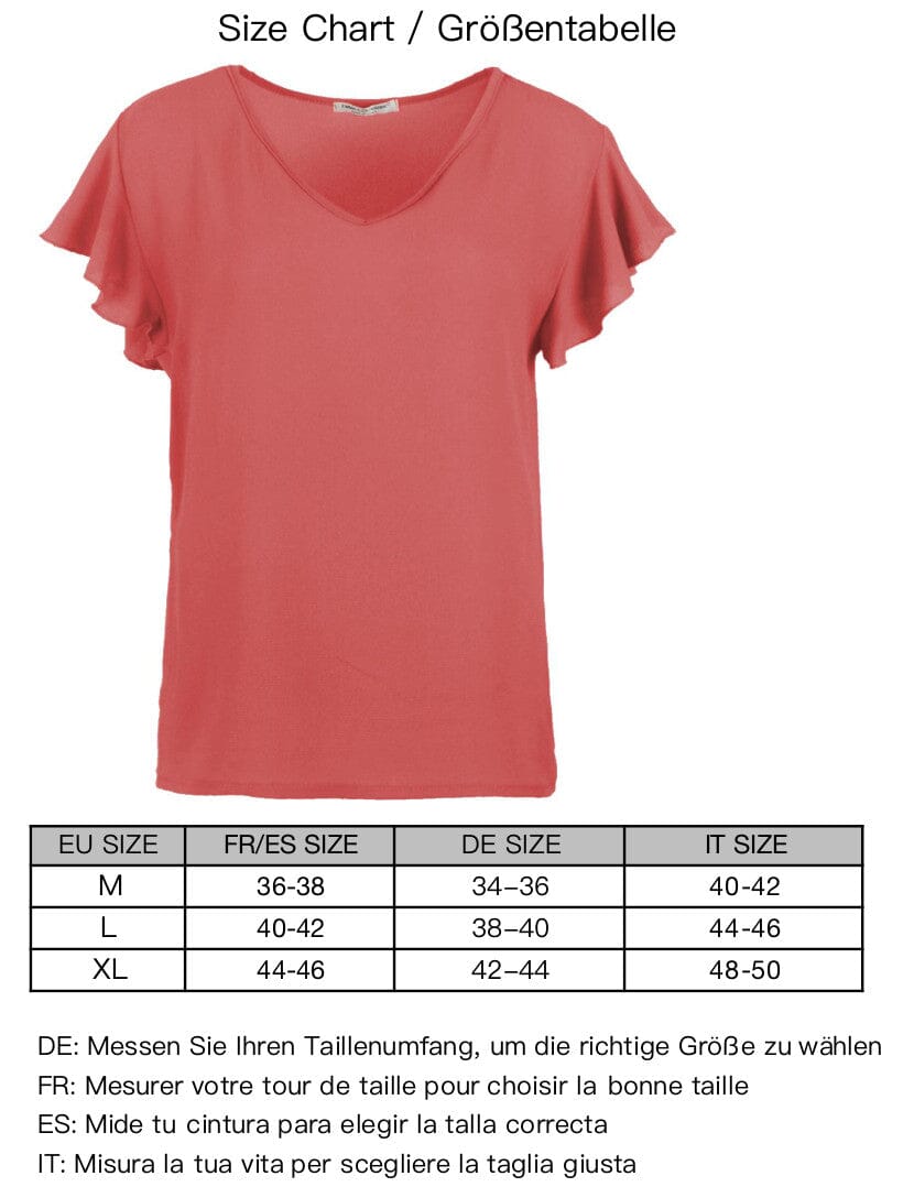 Blouse voile manches froufrou haut