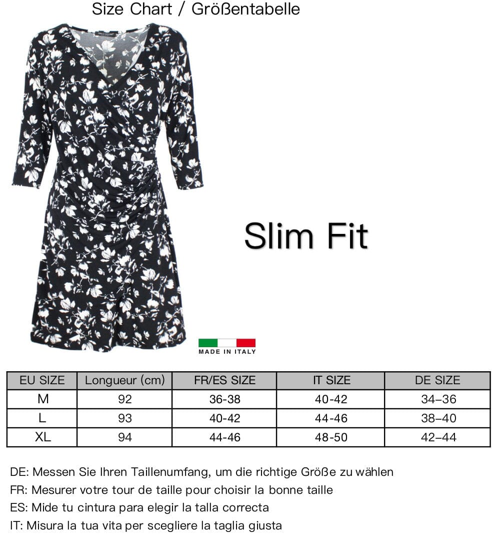 Robe longue imprimé Manches 3/4 Robe