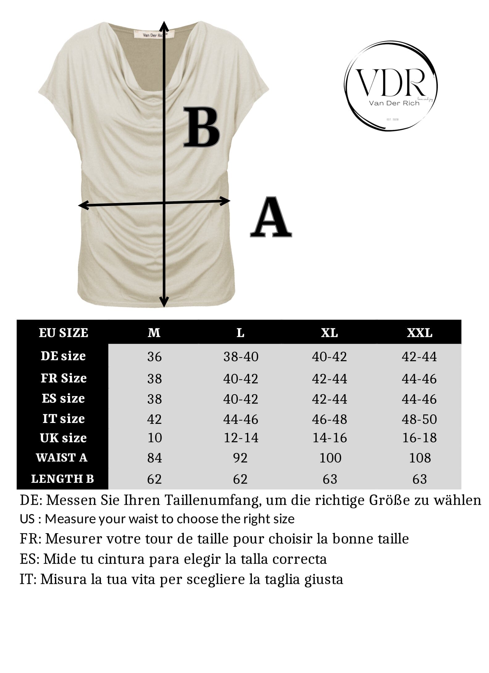 Chemise avec Col Cascade haut