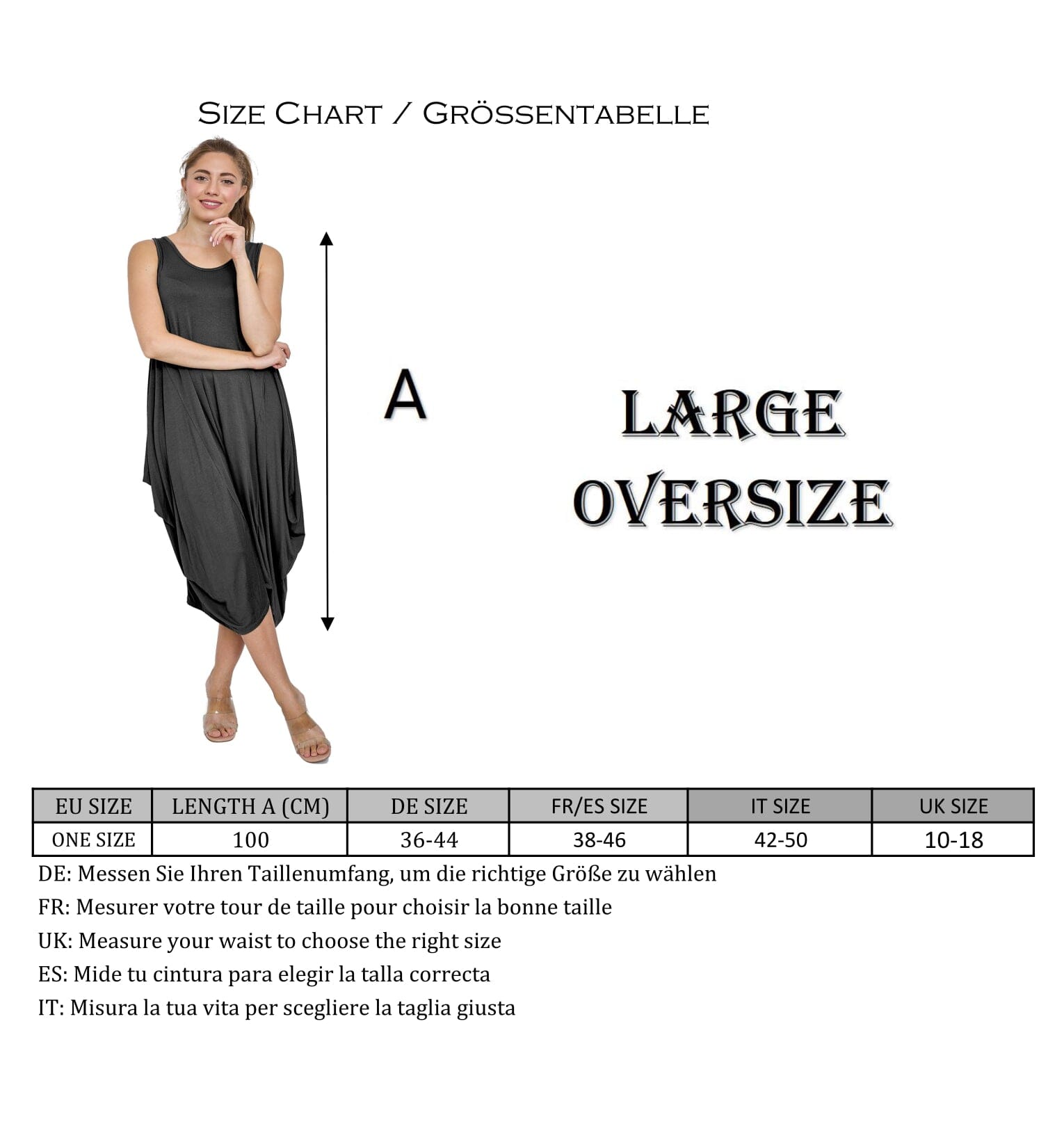 Robe débardeur longue style Oversize Robe