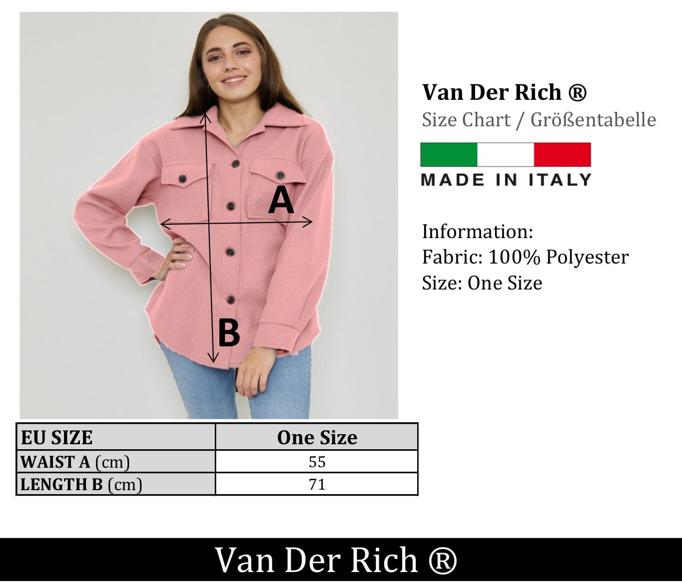 Surchemise - Blouson (Taille unique convient pour 38 à 46) - Femme blouson