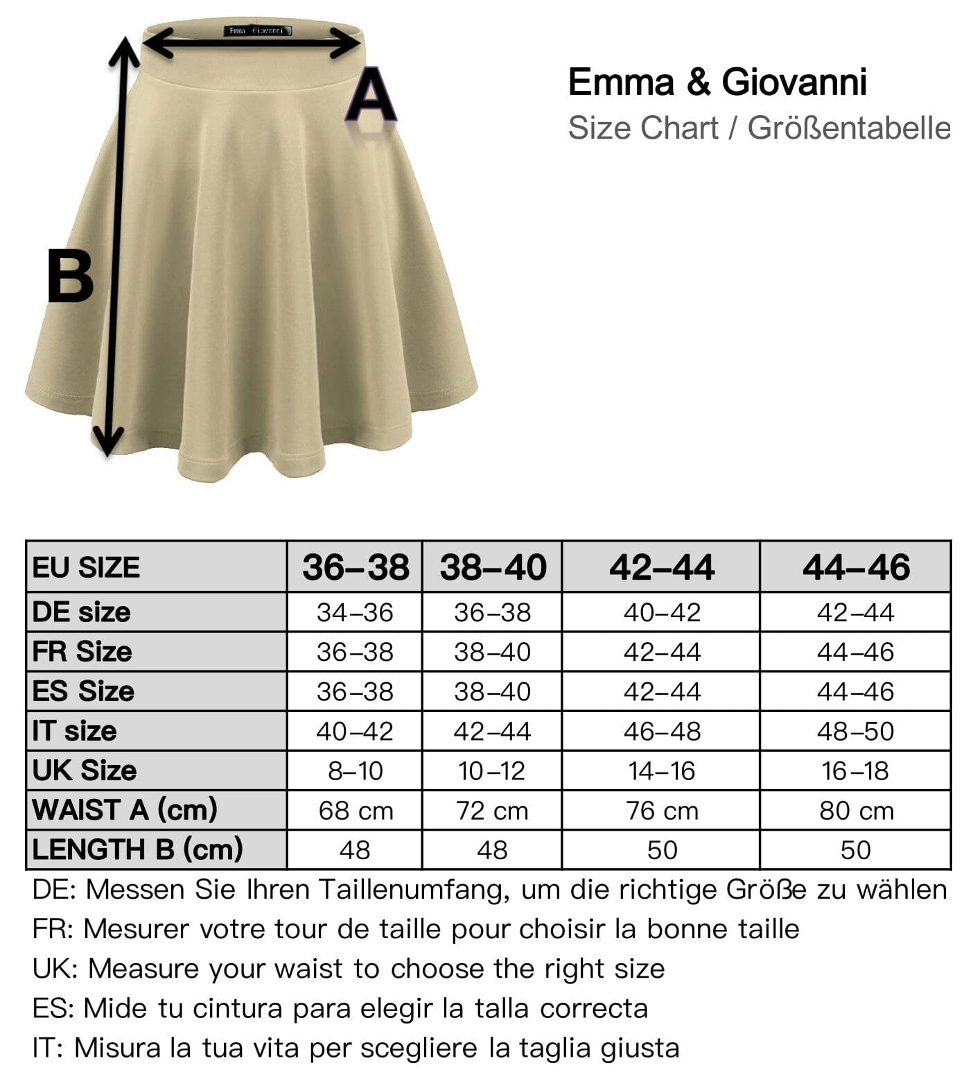 Jupe Courte évasée jupe