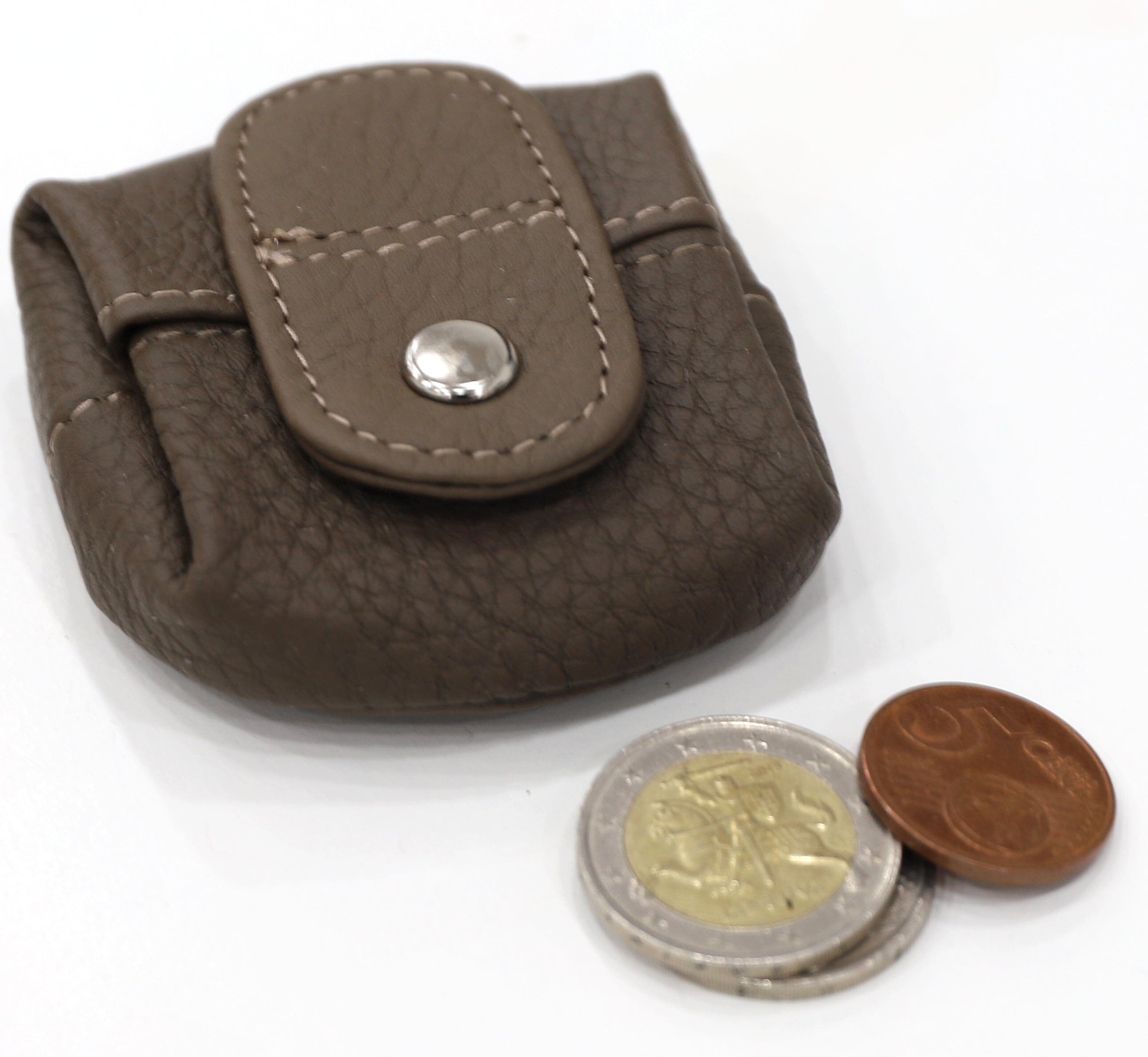 Mini Porte Monnaie Taupe Porte Monnaie