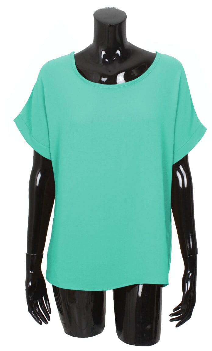 Top mousseline dos noué haut