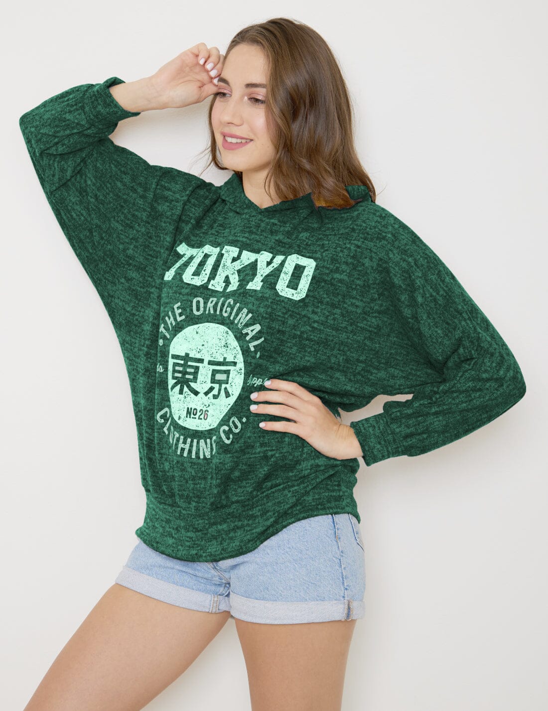 Sweat-Pull Style Oversize imprimé avec Capuche sweat-pull