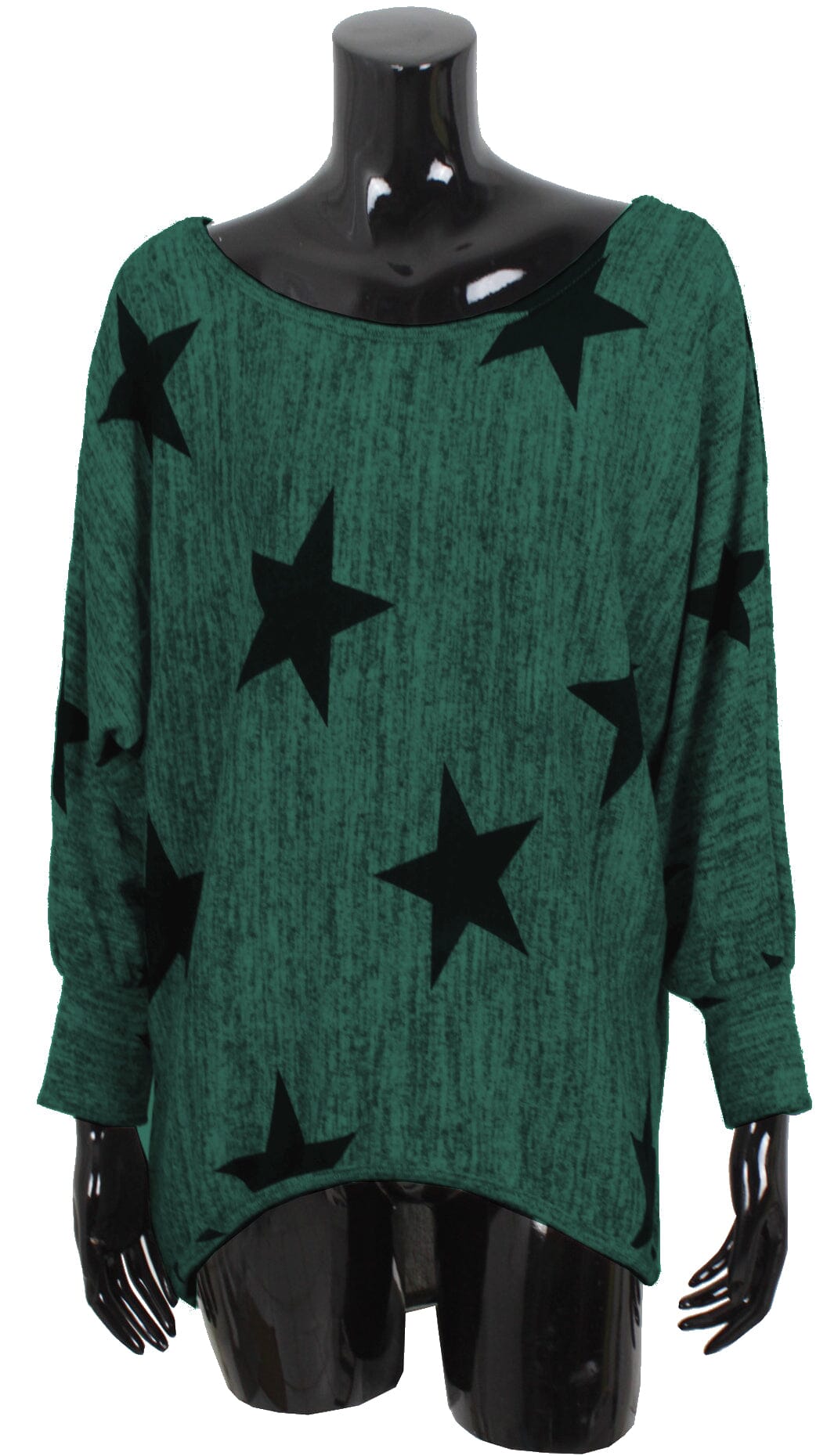 Pull vert imprimé pull