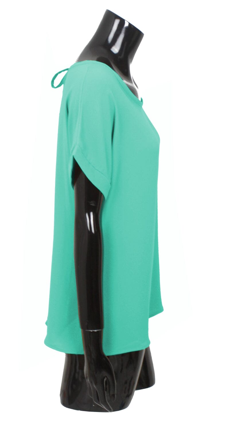 Top mousseline dos noué haut