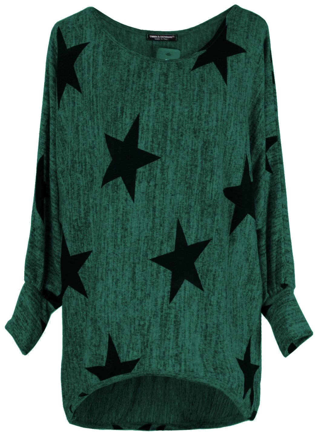 Pull vert imprimé pull