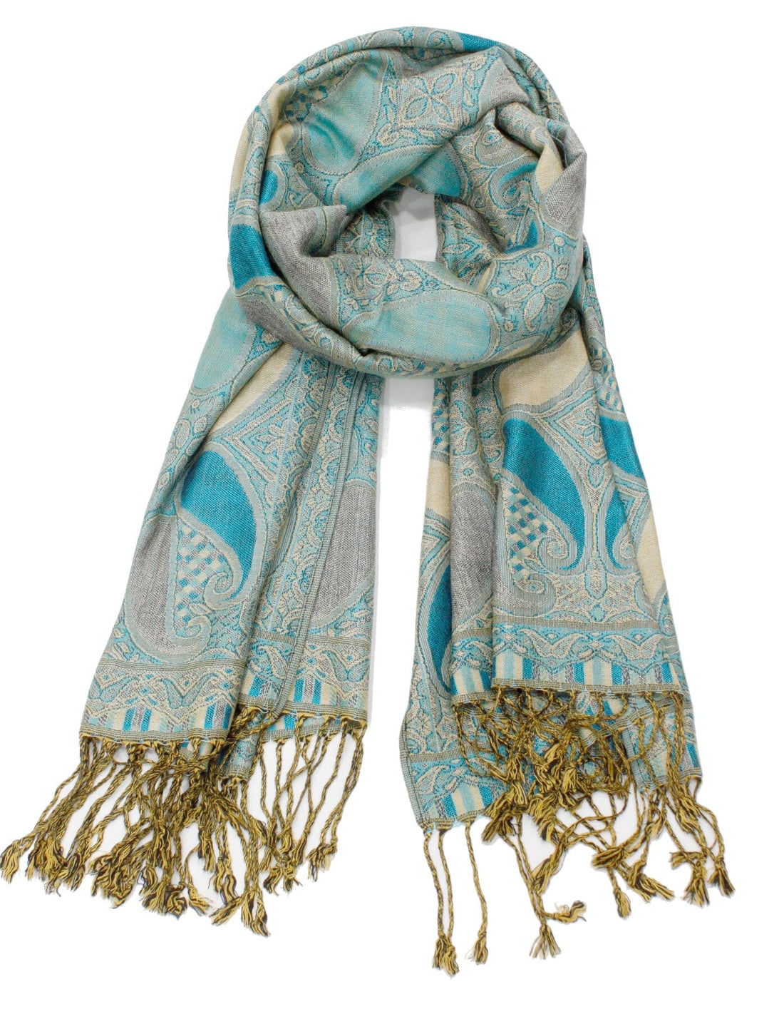 Echarpe Paisley Turquoise foulard