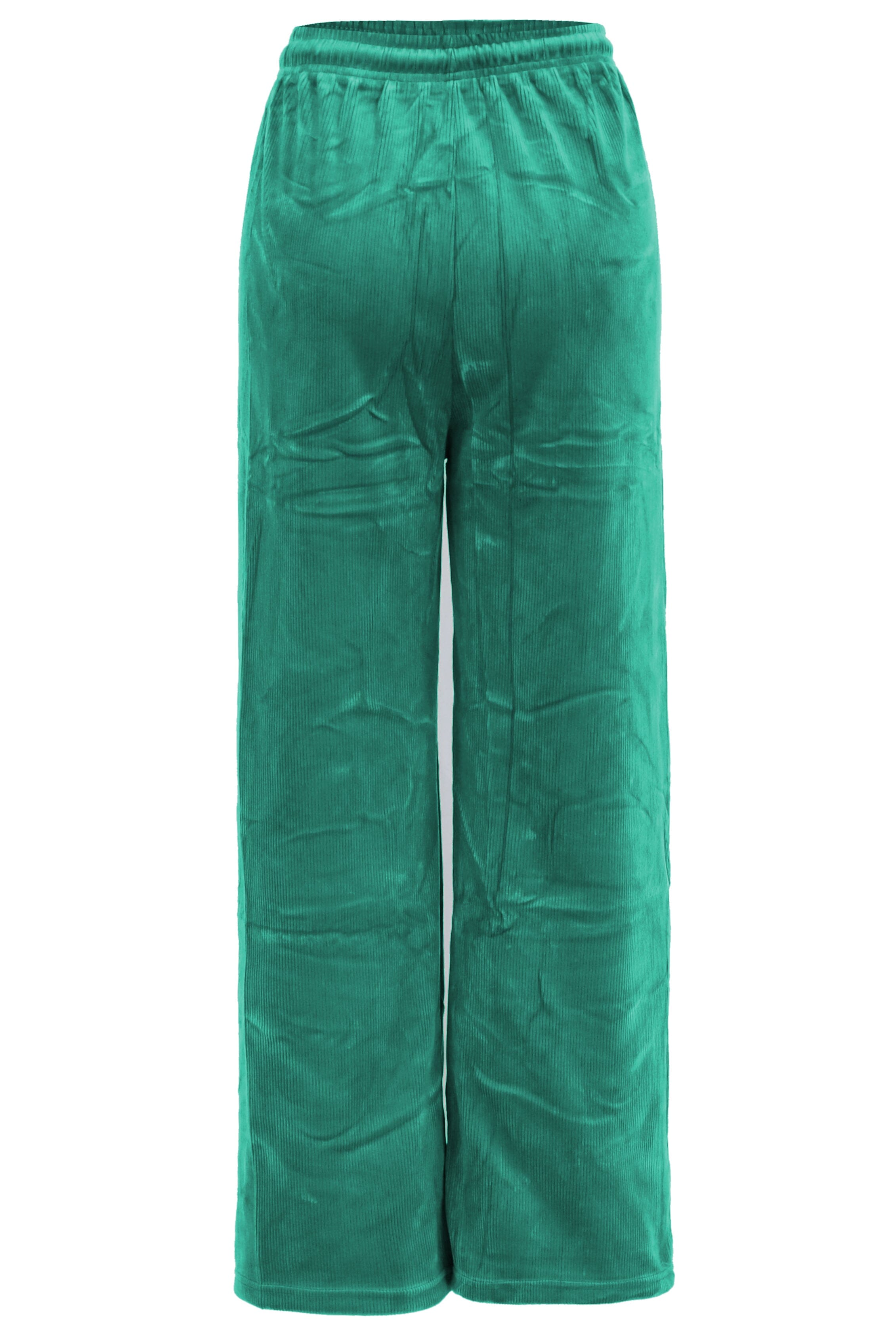 Pantalon Large en Velours Côtelé, Taille Haute Elastique pantalon