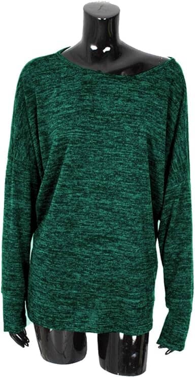 Pull vert femme sweat-pull