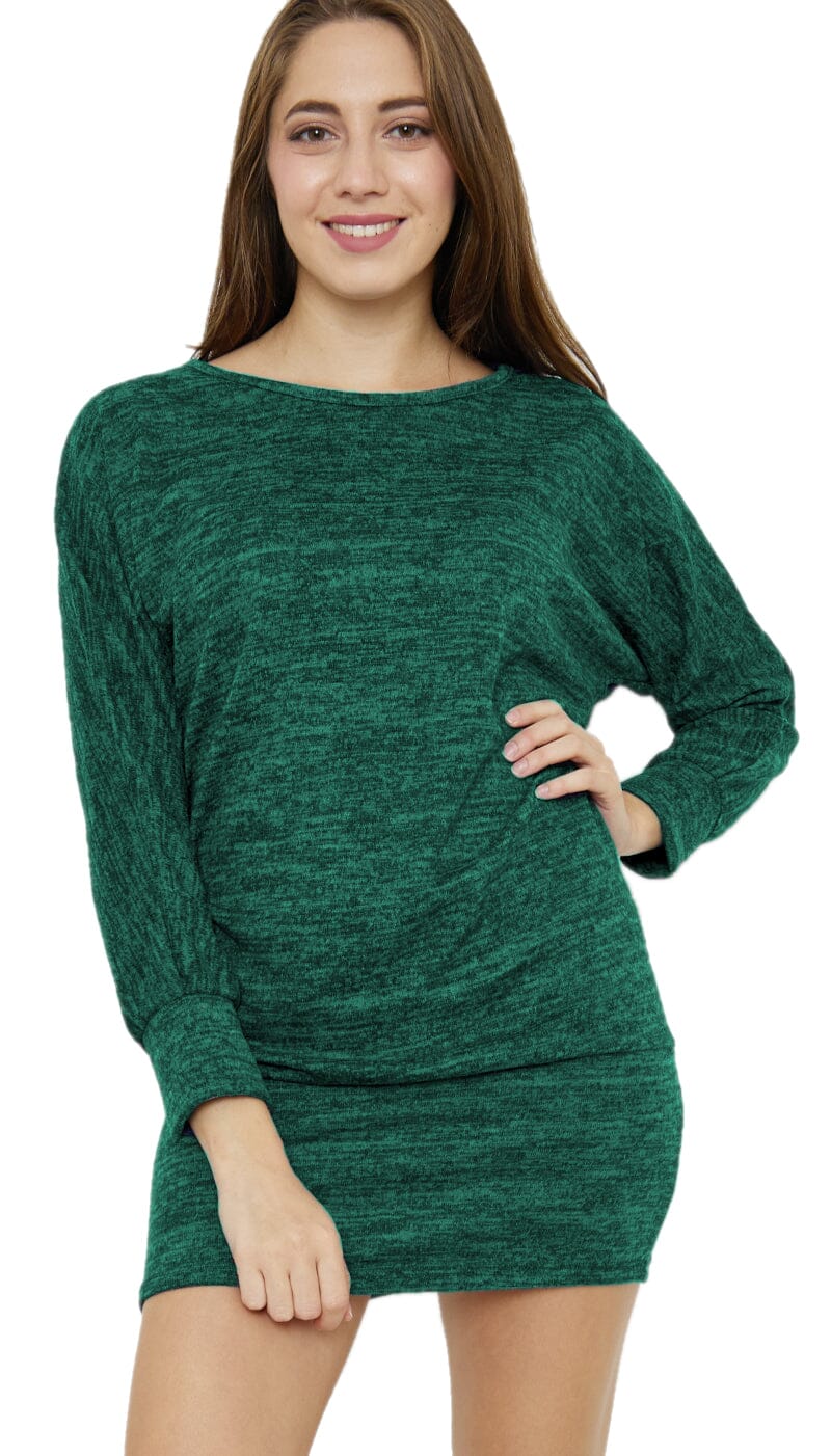 Robe pull ample vert Robe