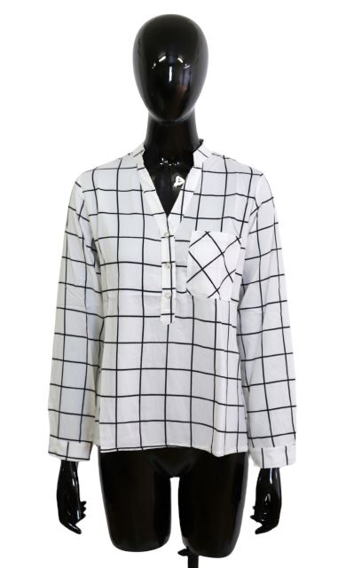 Chemise à carreaux haut