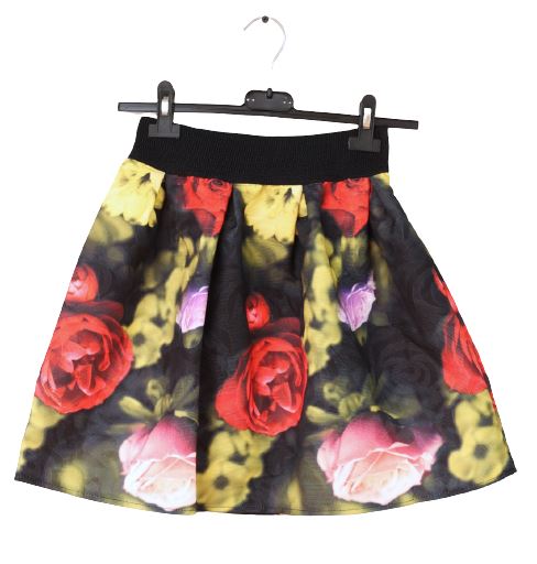 Jupe fleur Zippé jupe