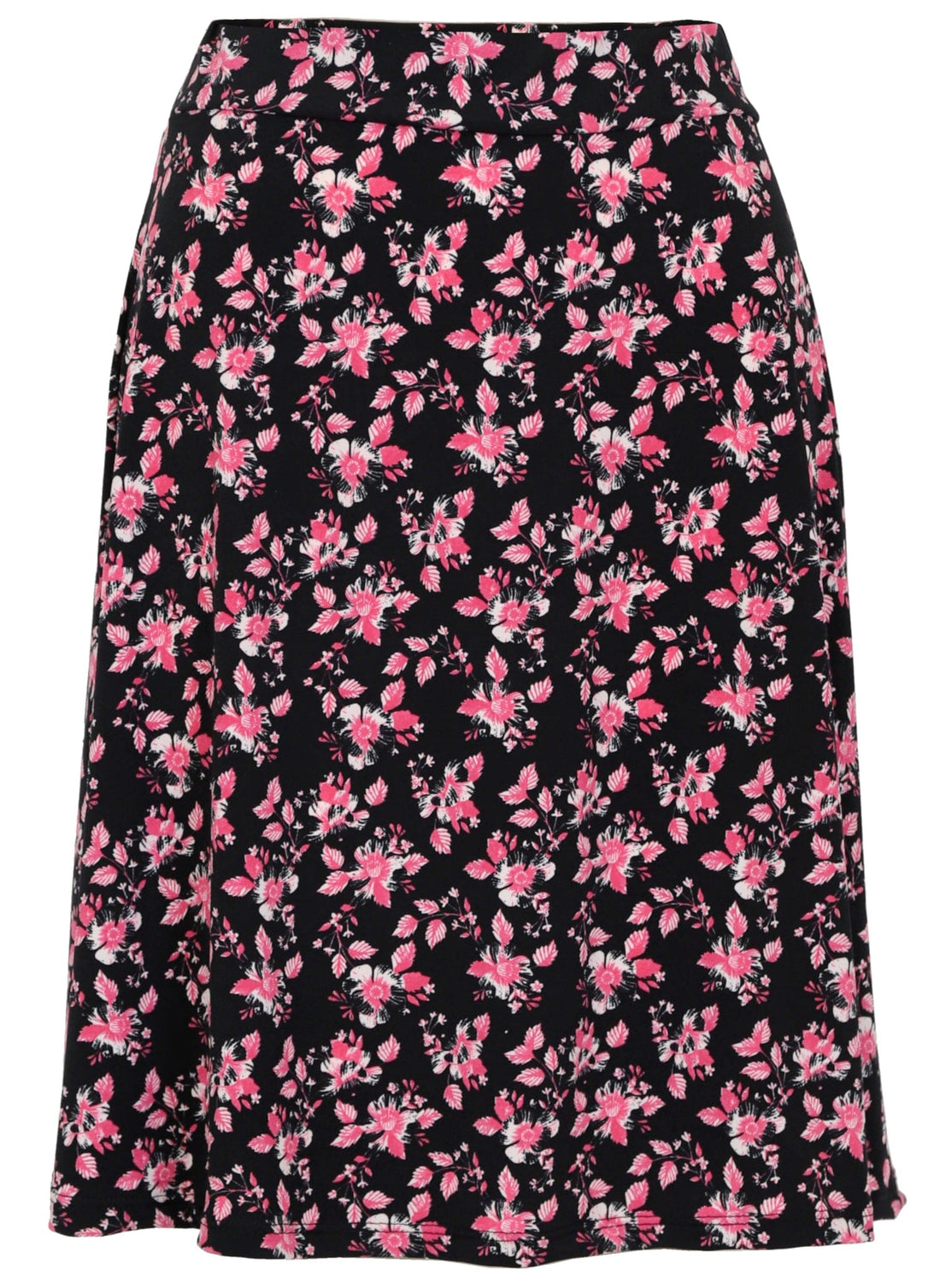 Jupe fleurie fuchsia jupe