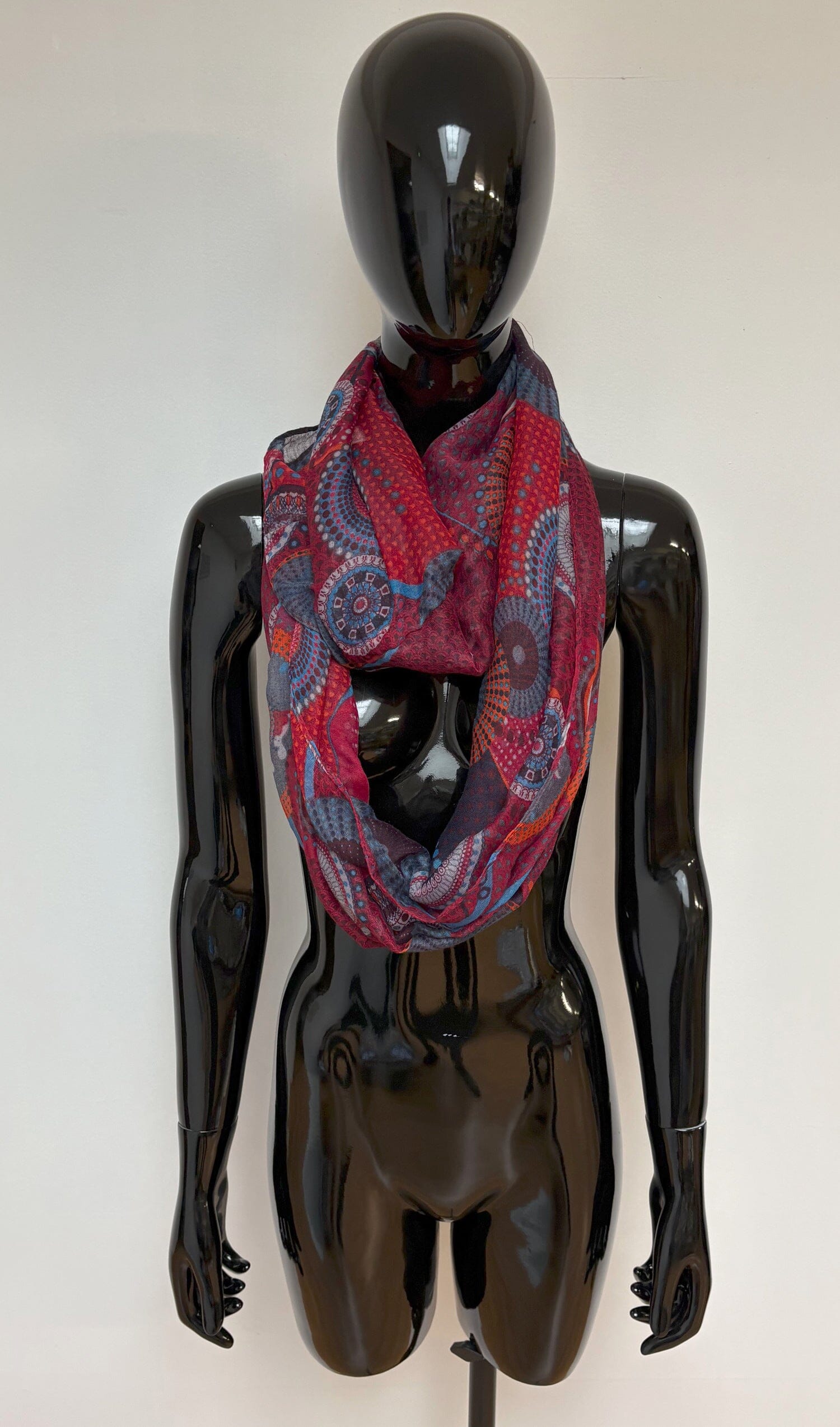 Écharpe enroulée foulard 