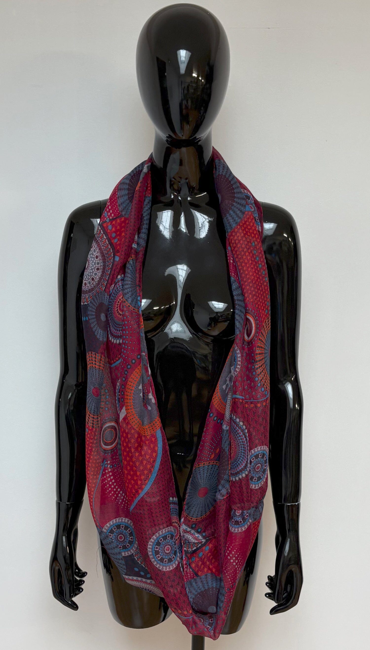 Écharpe enroulée foulard 