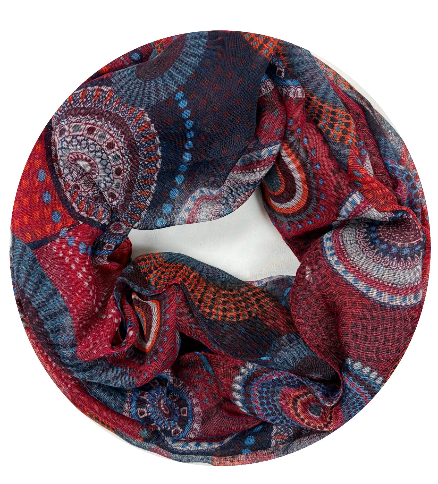 Écharpe enroulée foulard 