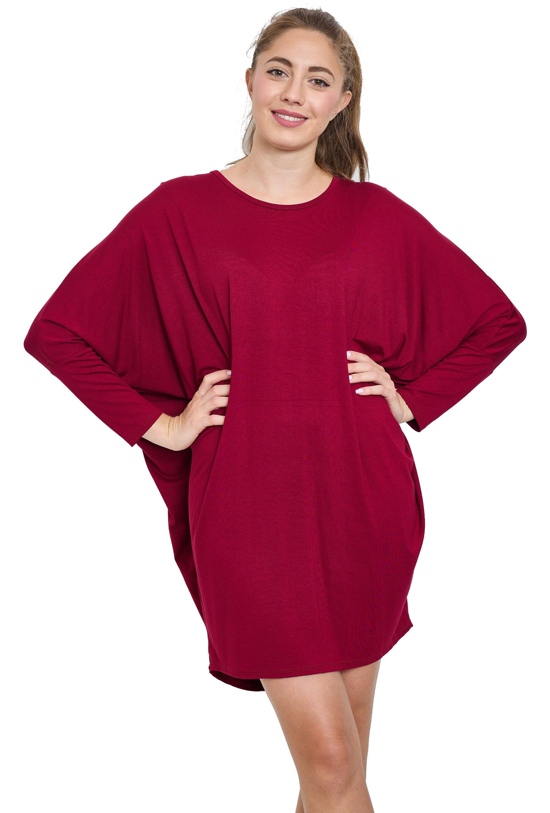 Tunique Robe Manche Longue Oversize Taille Unique - Femme Robe 