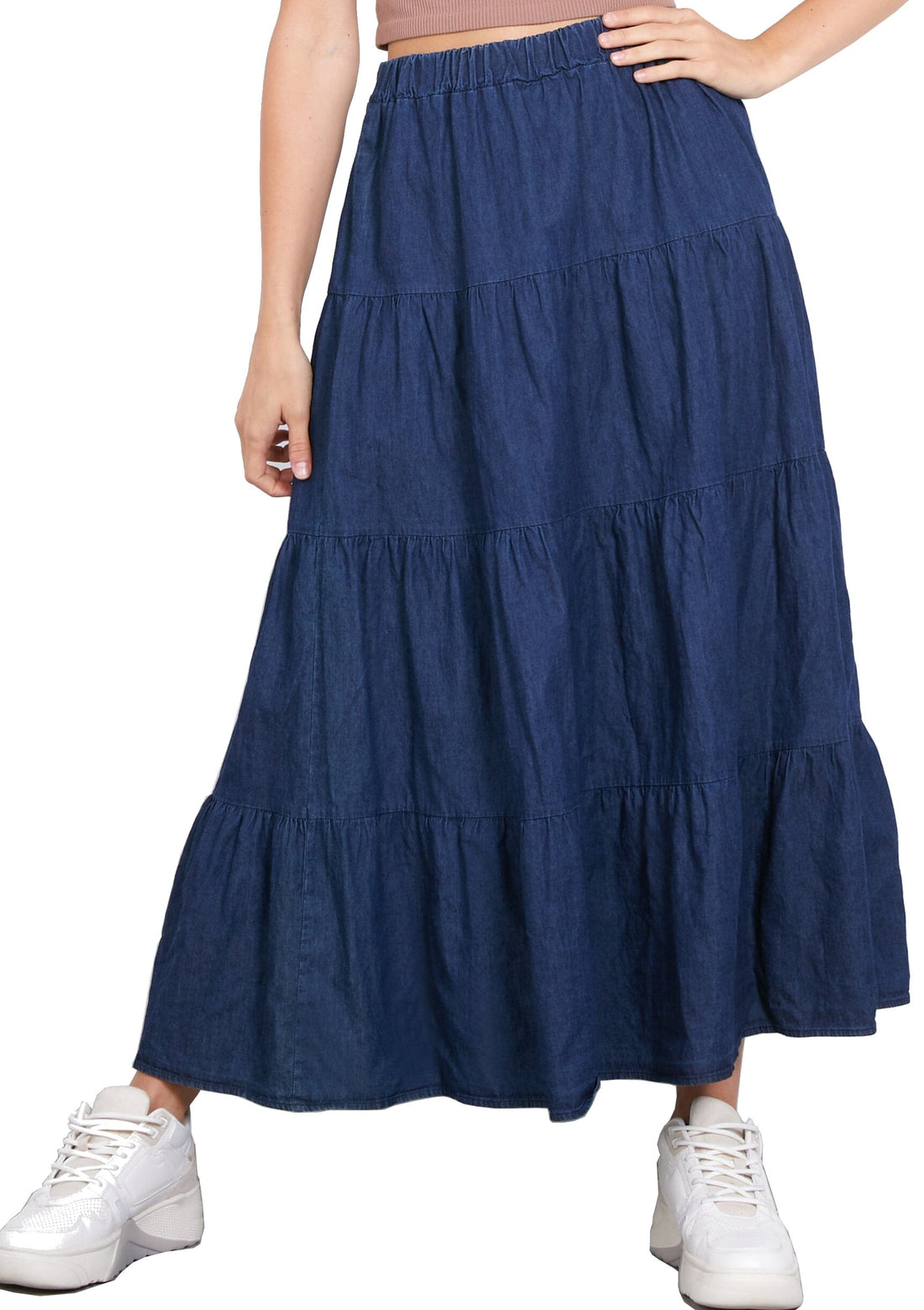 Jupe midi coton jupe