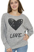 Sweat-Pull Style Oversize imprimé Coeur sweat-pull 