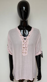 Chemisier haut Rose 