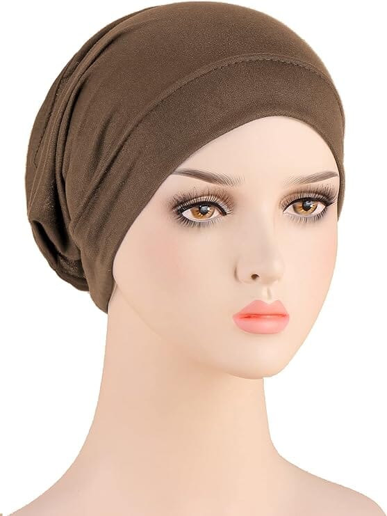 Bonnet Jersey pour Femme, Bonnet Souple Marron bonnet