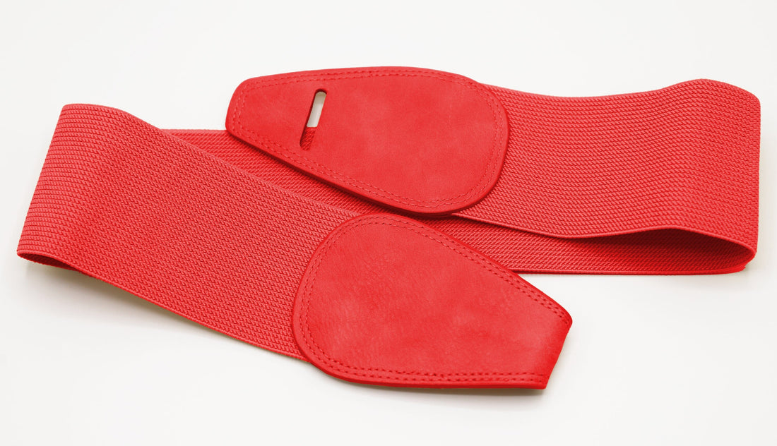 Ceinture large (Rouge) - femme ceinture 