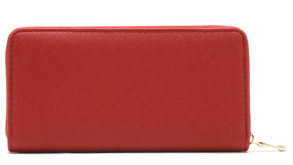 Portefeuille Rouge femme Porte Monnaie 