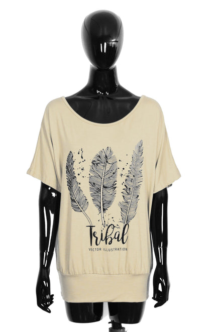 Tee shirt Oversize imprimé femme haut 