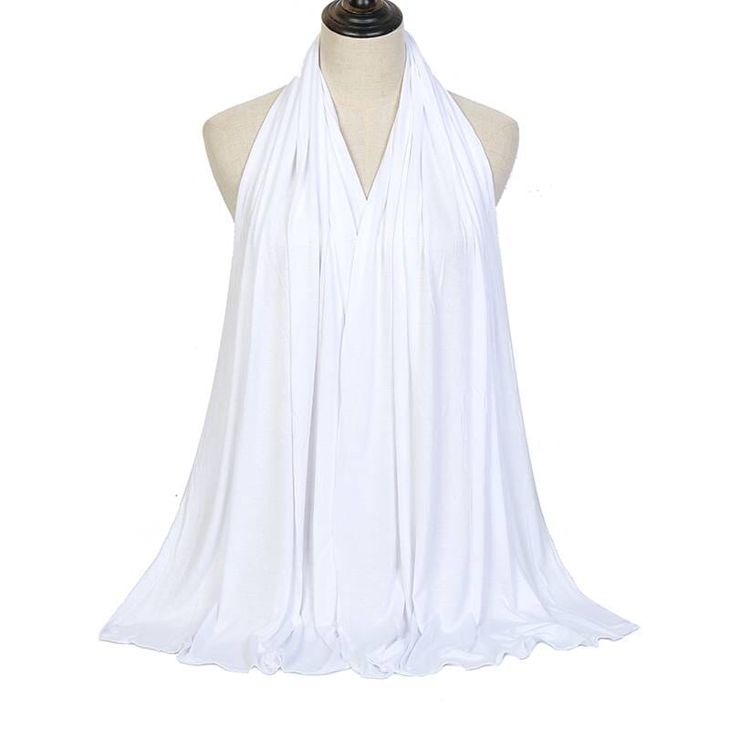 Echarpe blanc femme foulard 