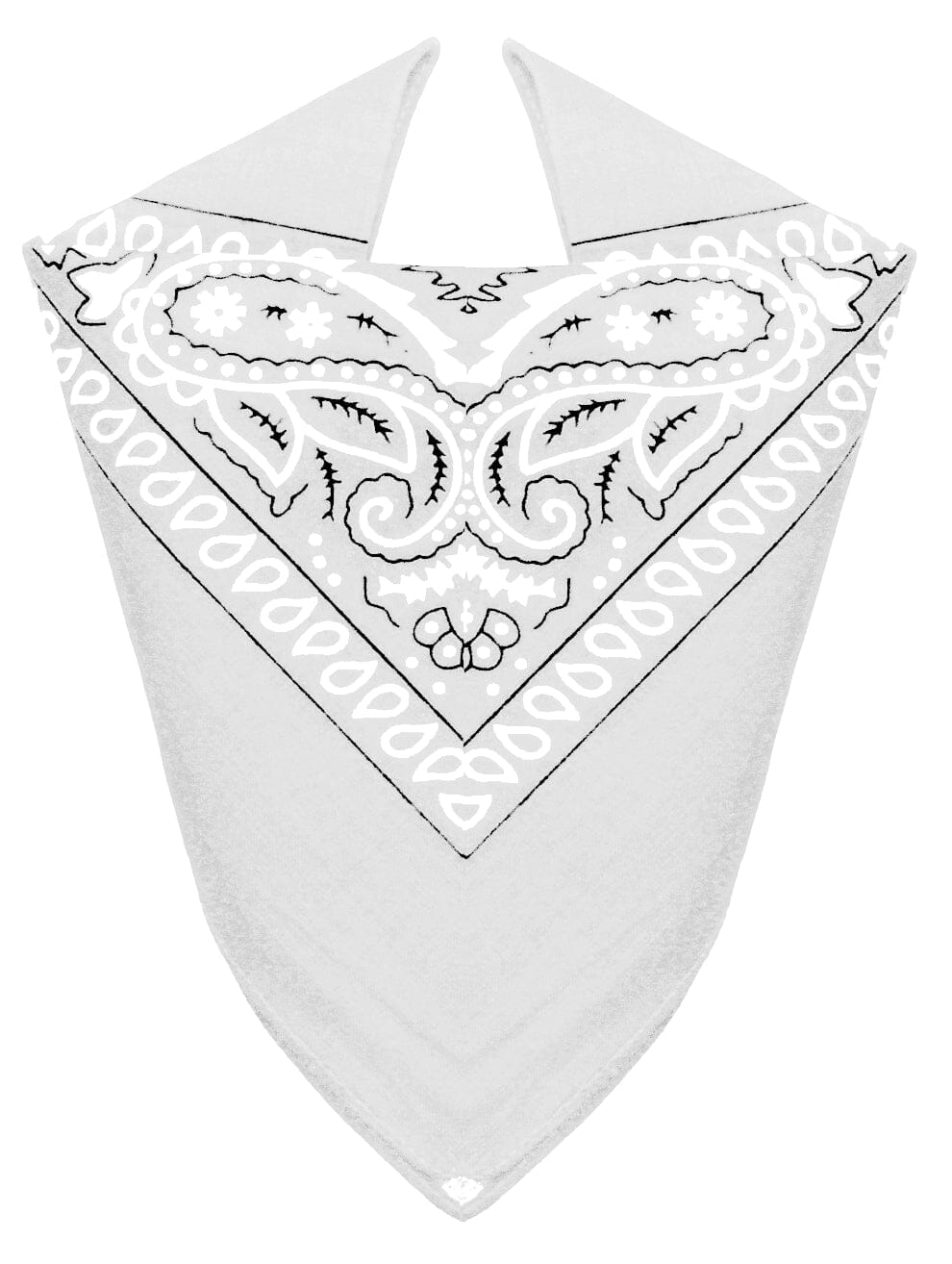 Bandanas 100% Coton avec motif Paisley pour Homme Femme Bandana