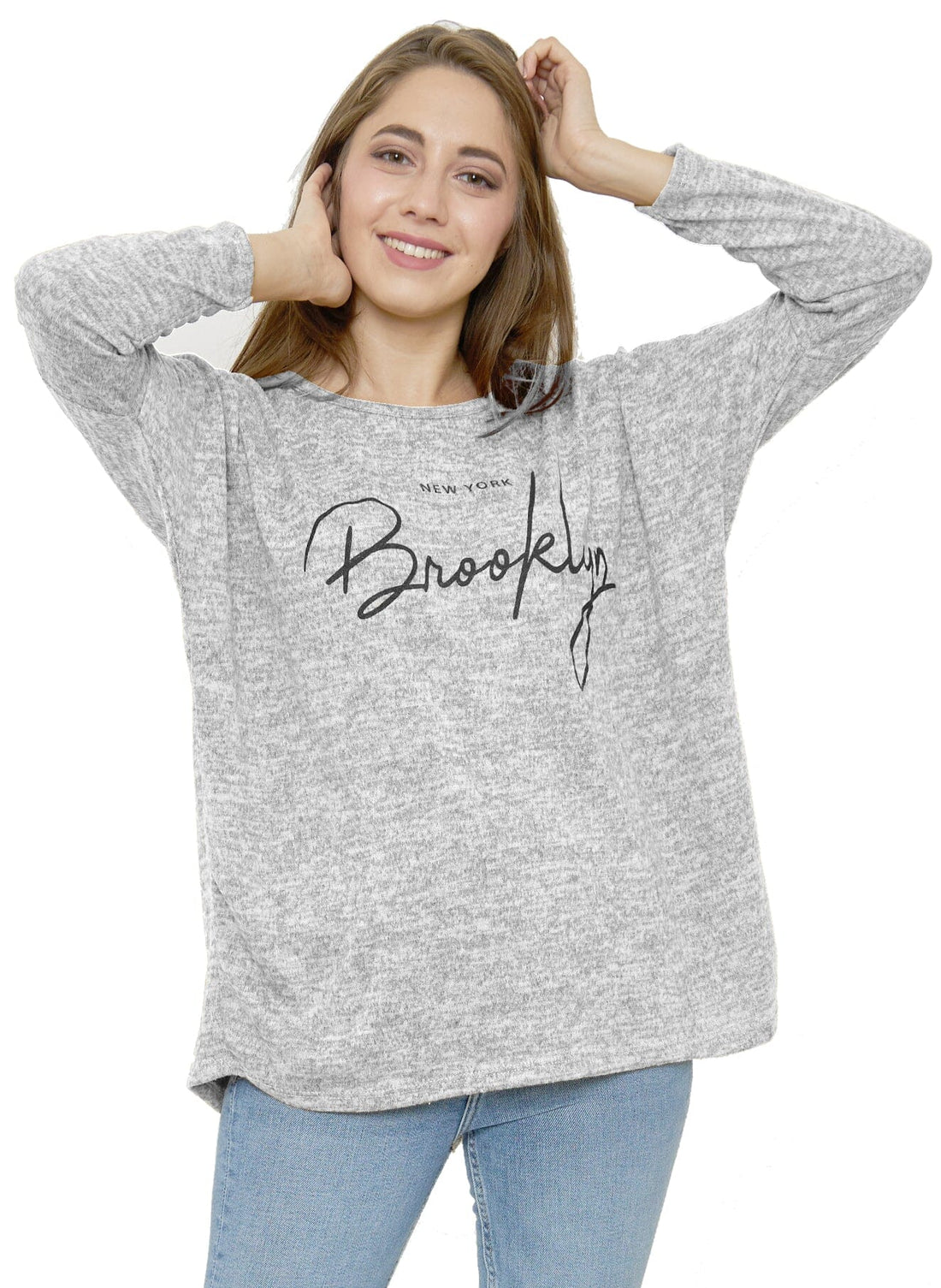 Sweat-Pull Style Oversize imprimé Brooklyn sweat-pull