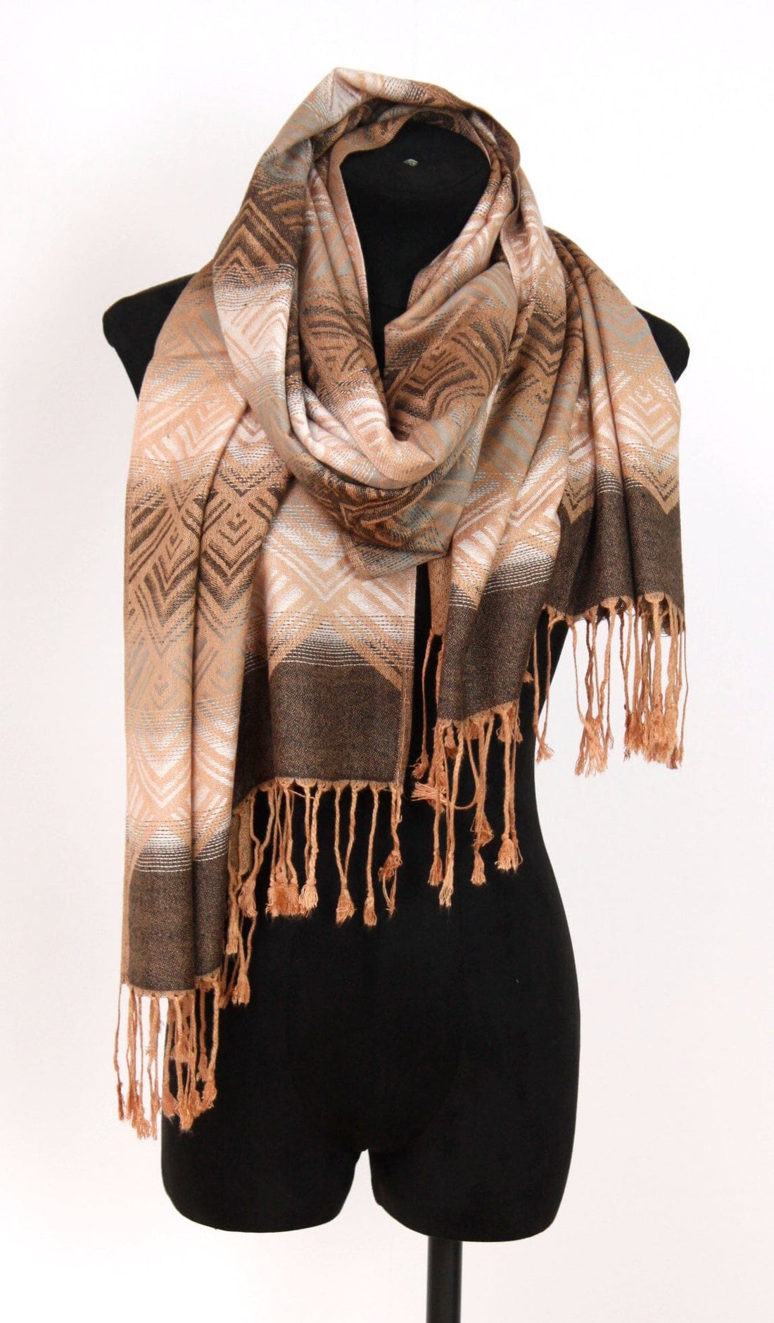 Echarpe franges femme foulard 