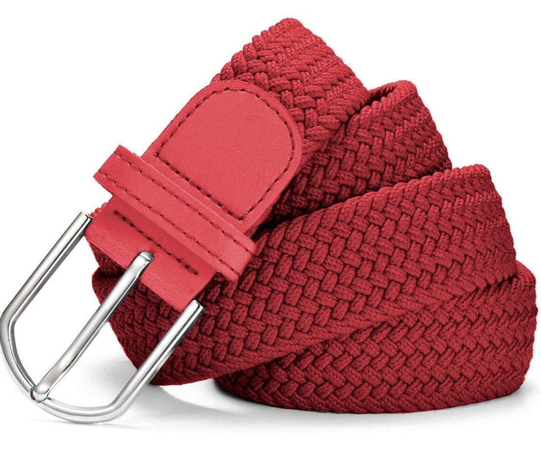 Ceinture Tressée Rouge ceinture 