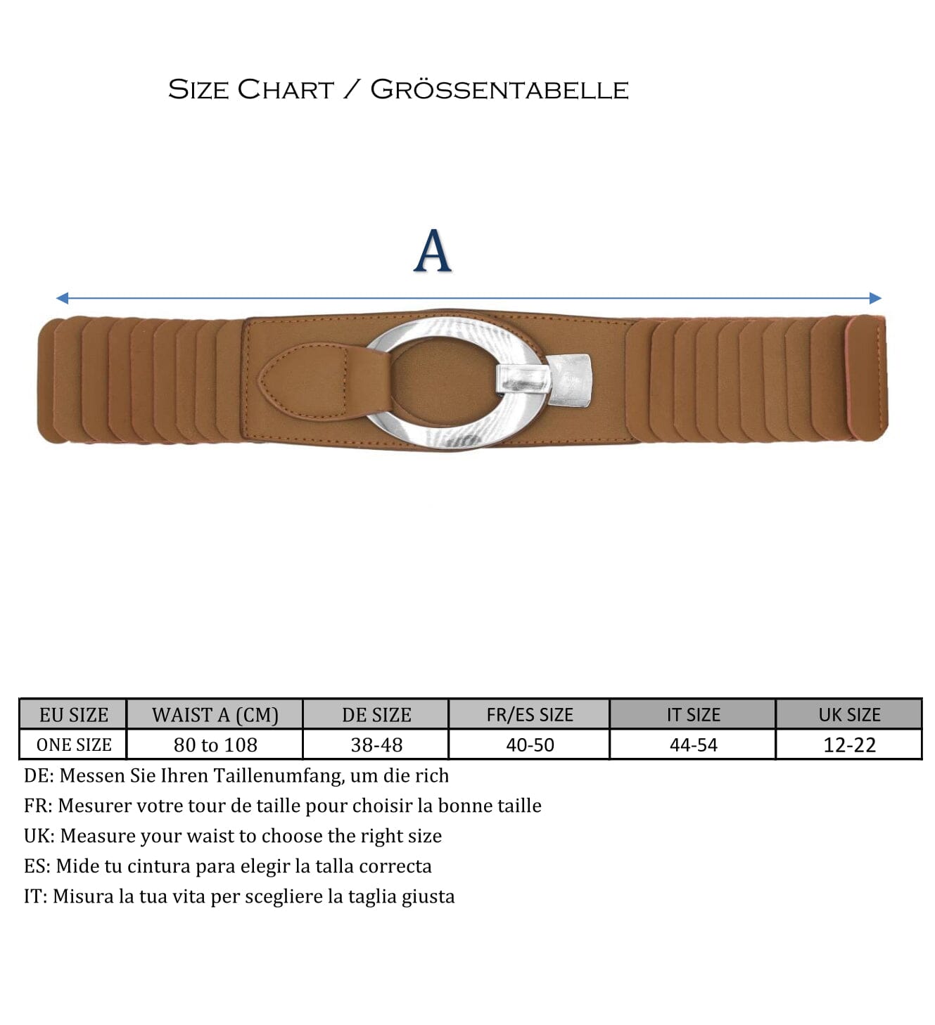 Ceinture pour robe (Camel) ceinture 